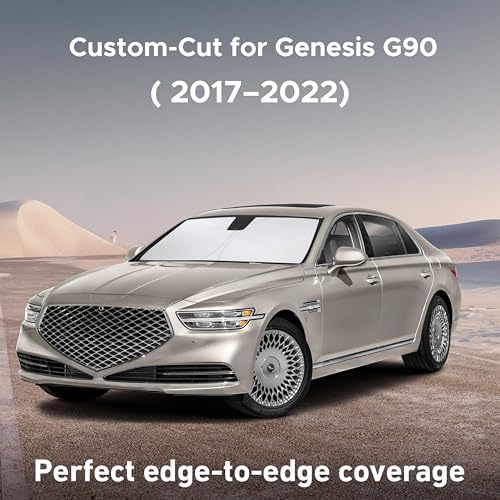 EcoNour Windshield Sunshade Compatible for Genesis G90 2017-2020 2021 2022 - Image 2