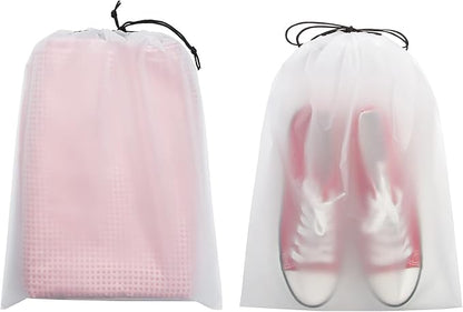 Vorspack 13 Pack Transparent Shoe Bags for Travel, 15.7 x 11.8 inches | Clear Drawstring Shoe Pouches, Portable Shoe Organizer, Travel Essentials for Men Women - Image 6