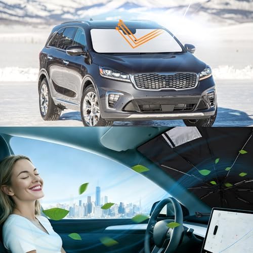 Windshield Sun Shade Umbrella for 2016-2020 Sorento for Kia - Image 6