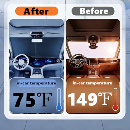 Windshield Sun Shade for 2016-2026 Toyota Tacoma SR SR5 TRD Sport TRD Off‑Road Trail Special Edition Limited TRD Pro Pickup Sunshade 240T Custom Fit Front Windshield Sunshade - Image 3