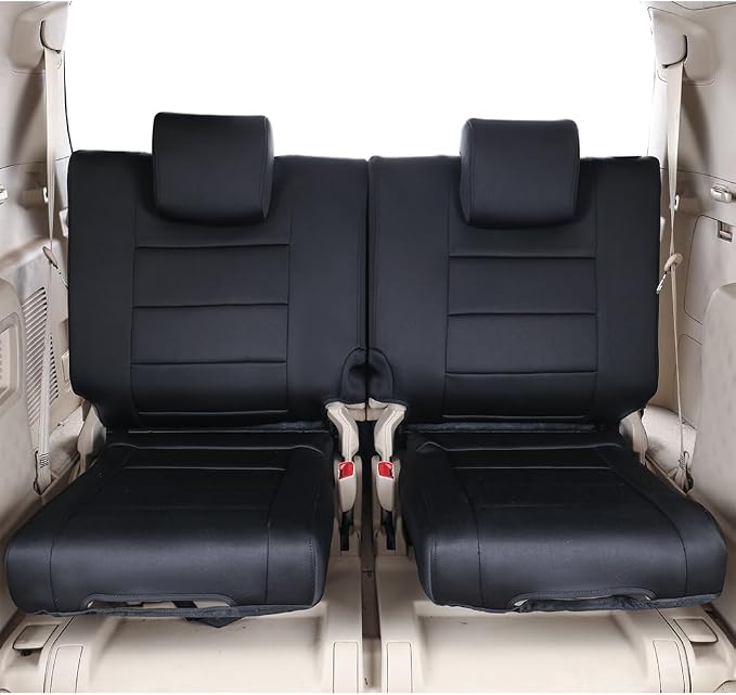 EKR Car Seat Covers Custom Fit for Toyota 4Runner(5 Seats) Full Set | for Toyota 4Runner 2003-2009(Power Front Seats)Airbag Compatible,Waterproof Pet-resistant Protection,Neoprene(Black) - Image 6