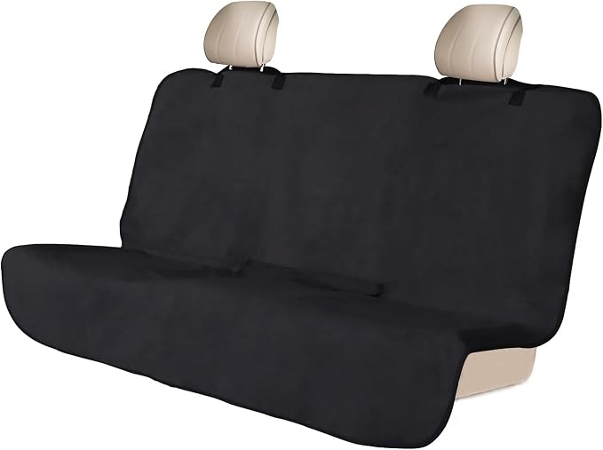 Waterproof Backseat Cover for Car Trucks Van SUV Jeep,Rear Bench Towel Seat Covers,(Black) by Unknown