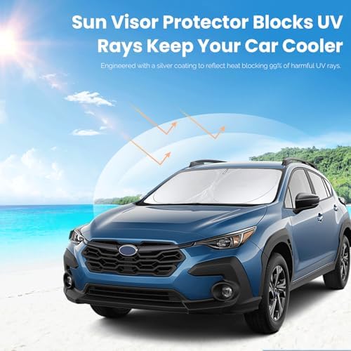 Sunshade for 2018-2025 2026 Subaru Crosstrek Wagon Windshield Sun Shade - Image 5