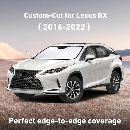EcoNour Windshield Sunshade Compatible for Lexus RX 350 450h 2016-2021 2022 - Image 2