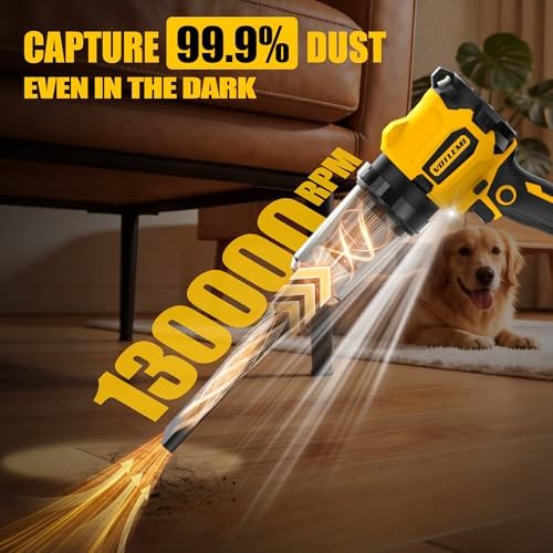 6-in-1 Cordless Car Vacuum, 21V 8000mAh Car Vacuum Cleaner High Power, 50KPA Suction & Blower, 700W Brushless Car Vacuum Portable Cordless for Home, Car, Pet Hair, Keyboard - Image 6