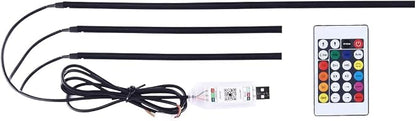 Car Interior LED Strip Light, Flexible Acrylic RGB Ambient Neon Light with Wireless APP & Remote Control, 3-in-1 Music Sync Auto Internal Atmosphere Lamp Strip, Universal for Vehicles - Image 7