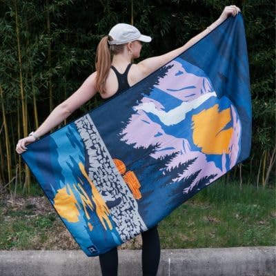 Sprints Athletic Running Towel, Full-Sized, Car Seat Cover - Performance Microfiber (Yosemite) - Image 7