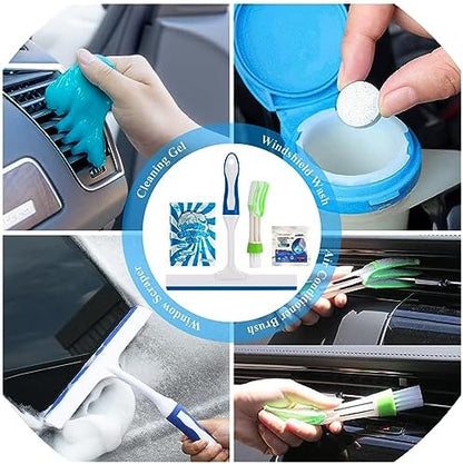 37Pcs Car Detailing Brush Set, Car Detailing Kit, Auto Detailing Drill Brush Set, Car Detailing Brushes, Car Wash Cleaning Tools Kit with Car Vacuum for Interior, Exterior, Wheels, Blue - Image 7