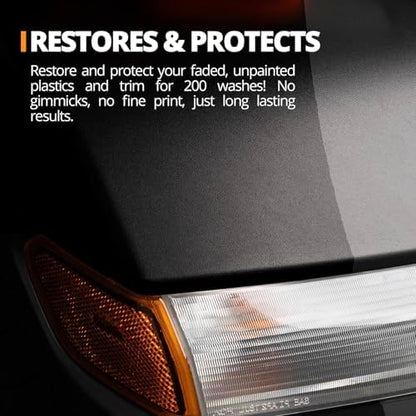 CERAKOTE® Ceramic Trim Coat Kit - Quick Plastic Trim Restorer - Ceramic Coating Guaranteed Restoration to Last Over 200 Washes – A Ceramic Coating, Not a Dressing - Image 3