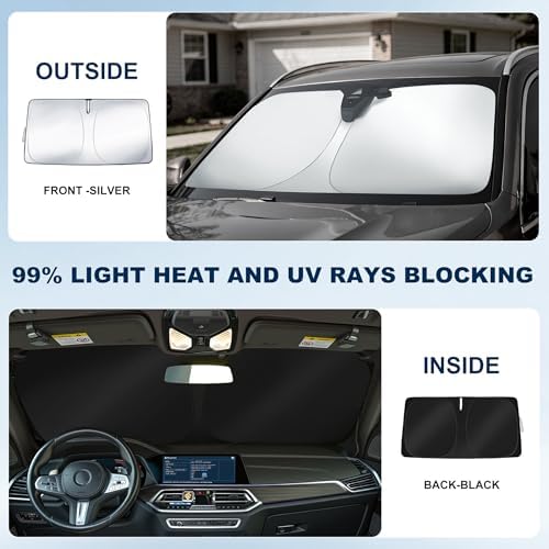 Windshield Sun Shade Custom Fit Dodge RAM 2500 3500 2010-2026 - Image 3
