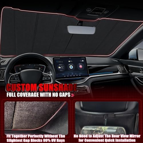 Windshield Sun Shade for Pors-Che Ca-yenne 2019-2025 2026 - Image 5