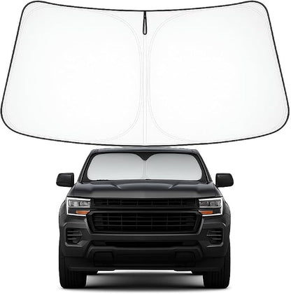 Proadsy Custom Fit Car Windshield Sun Shade for 2023-2026 Chevy Colorado | 240T Heat Shield, Drops Temp 54°F, Blocks 99% UV, Prevents Dashboard Cracking, Summer Parking & Beach Trips, Easy Twist-Fold by Proadsy