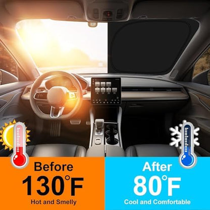 Custom Fit Windshield Sun Shade for Honda Fit 2007-2026 - Image 3