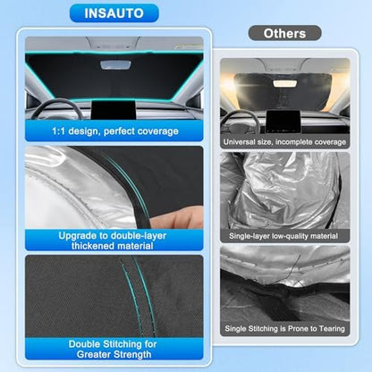 INSAUTO Custom Fit Windshield Sun Shade for Ford F150 2015-2020 - Image 5