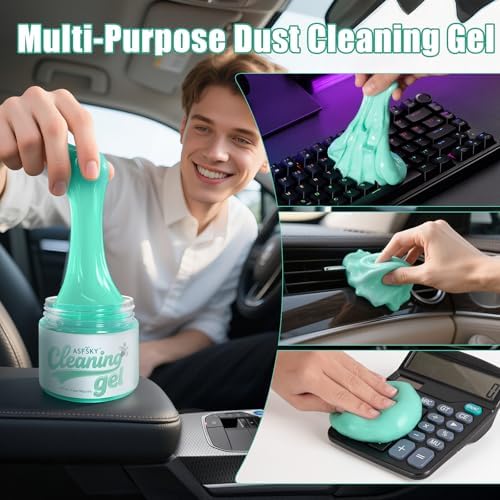 ASFSKY Car Cleaning Gel Universal Cleaning Putty Aromatherapy Scent 4 Pack - Image 5
