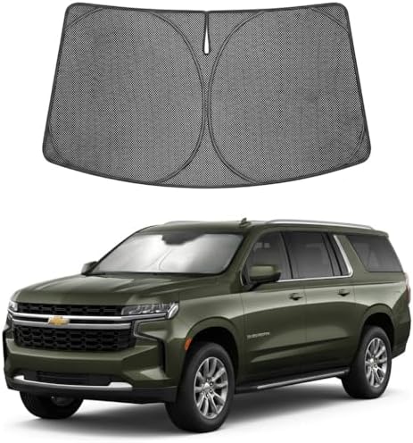 Proadsy Custom Fit Car Windshield Sun Shade for 2021-2026 Chevy Suburban by Proadsy
