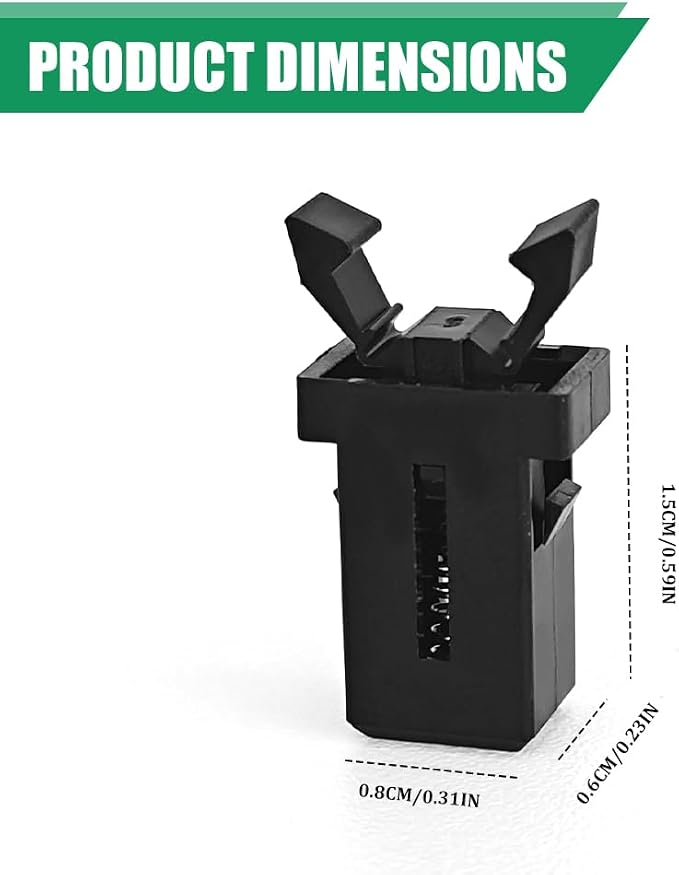 4PCS Sunglasses Glasses Holder Catch Latch, Car Sunglass Holder, Storage Box Lid Switch Overhead Console Roof Clip, Car Accessories Self Locking Switch Replacement for Most Car (4PCS) - Image 2