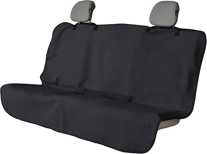 Back Seat Cover Waterpoof Rear Bench Towel Seat Cover for Gym Swimming Surfing Running, Non-Slip Rear Seat Protector Universal Fits Most Auto Truck Van and SUV (Bench Black) by DECKALY