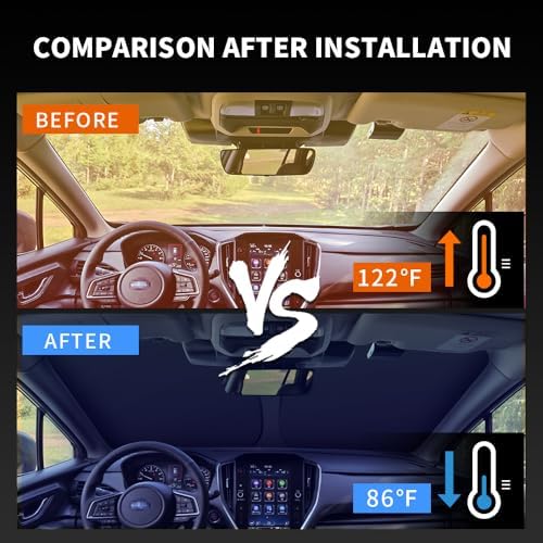 Front Windshield Sun Shade Custom Fit Compatible for Mercedes Benz GLE63/53/580/450/400/350/300 2019-2024 Sunshade Foldable UV Ray Reflector Visor Accessories Shield Cover Reflective - Image 4