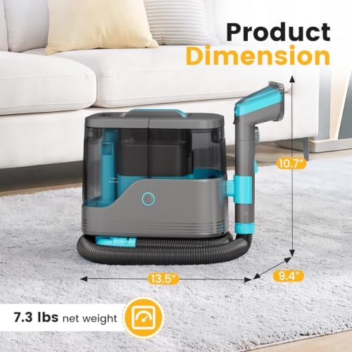 NEWBULIG Carpet and Upholstery Cleaner Machine Portable Carpet Shampooer - Image 2