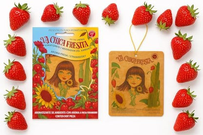 Parts Direct cf-4 Original La Chica Fresita Automotive Air Freshener, Strawberry, 4 Piece - Image 6