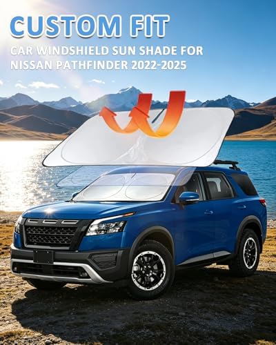 Sun Shade for Nissan 2022-2026 Pathfinder Windshield Sunshade Sun Visor - Image 2