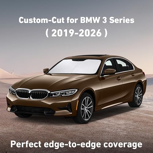 EcoNour Windshield Sunshade Compatible for BMW 3 Series 2019-2024 2025 2026 - Image 2