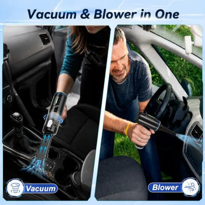 Foldable Handheld Cordless Car Vacuum with 20000Pa Suction, Rechargeable Car Vacuum with 2- Speed, Portable Car Cleaner with Multi-Nozzles for Car Interior, Home, Pet Hair, Desk - Image 5