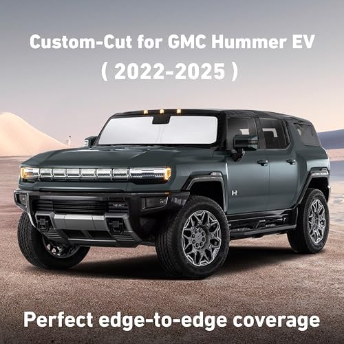 EcoNour Windshield Sunshade Compatible for GMC Hummer EV 2022-2024 2025 - Image 2
