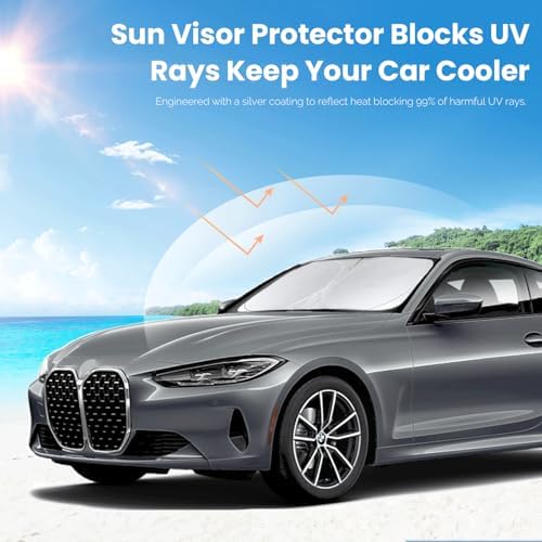 for BMW 4 Series 2021-2025 2026 430i 440i i4 m4 330i Windshield Sun Shade - Image 6