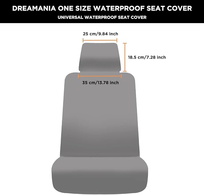 Neoprene Waterproof Car Seat Cover, Khaki 1pc, Non-Slip | Car Seat Protector, Sweat-proof, Universal Fit SUV & Truck, Machine Washable, For Gym, Yoga, Pets, Workout, Beach, Swimming - Image 6