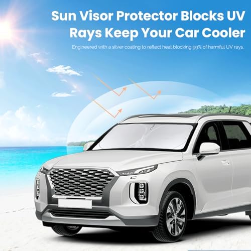 Sunshade for Jeep Compass 2017-2025 2026 Windshield Sun Shade - Image 3