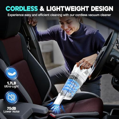 CKIKH Handheld Vacuum Cordless, 15000PA Hand Held Car Vacuum Cleaner - Image 7