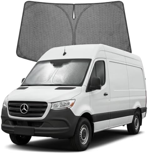 Proadsy Custom Fit Car Windshield Sun Shade for 2007-2026 Benz Sprinter by Proadsy