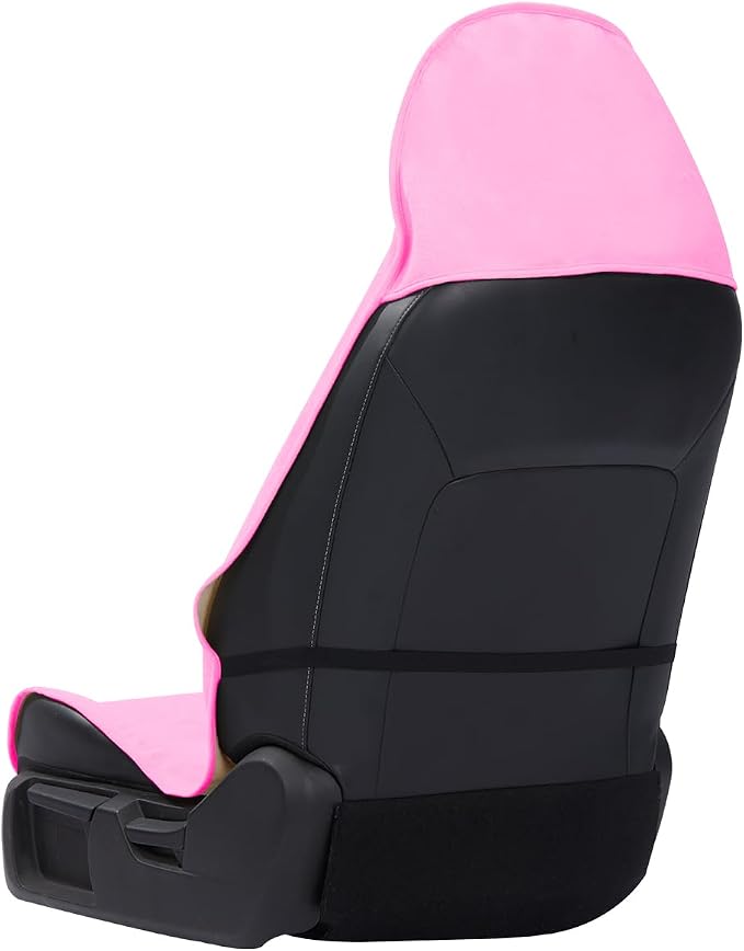 Waterproof Car Seat Cover Universal Fits Car Sweat Towel for Trucks SUV Van Cute Pink Car Seat Protector Sweat Proof Protector Cloth Seats Pack of 1 - Image 2