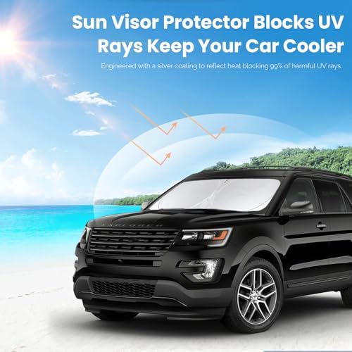 Windshield Sun Shade for Ford Explorer 2011-2017 2018 2019 Sunshade - Image 5