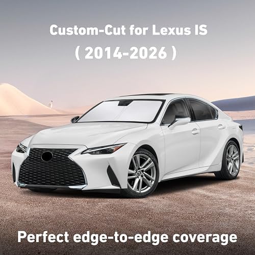 EcoNour Windshield Sunshade Compatible for Lexus is 2014-2024, 2025, 2026 - Image 2