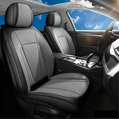 Front Seat Covers Custom Fit for Kia K5 2021-2026,Black&Gray | Luxury Faux Leather, Waterproof, Anti-Slip, Airbag Compatible, Breathable, Car Seat Protectors, 1 Row 2 Seats by Unknown