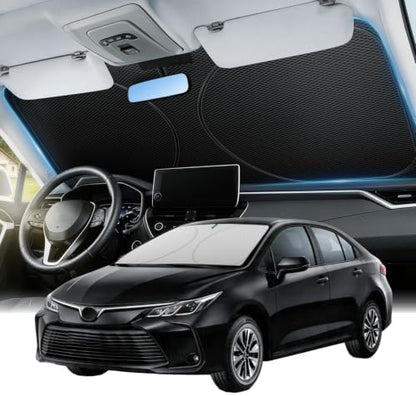 Zanch Windshield Sun Shade for Compact SUV & Sedan, 59" × 29" by Zanch