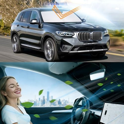 Windshield Sun Shade for 2018-2026 BMW X3 - Image 6
