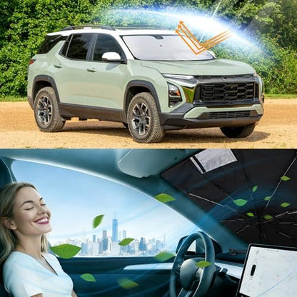 Windshield Sun Shade for 2024 2025 2026 Chevy Equinox EV - Image 6