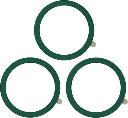TENOC Universal Metal Ring Sticker, 3Pcs, Green | Compatible with iPhone/Samsung/Android Cellphones, Magnetic Phone Charger/Mount/Holder Conversion by TENOC