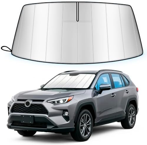 Windshield Sun Shade for Toyota RAV4 2019-2026 Folding Design by Unknown