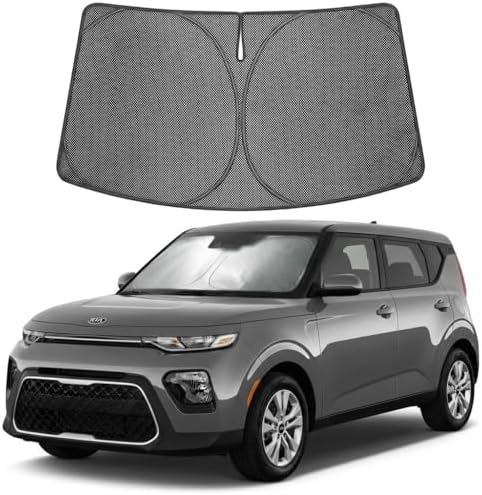 Proadsy Custom Fit 2020-2026 Kia Soul Windshield Sun Shade, Blocks Heat by Proadsy