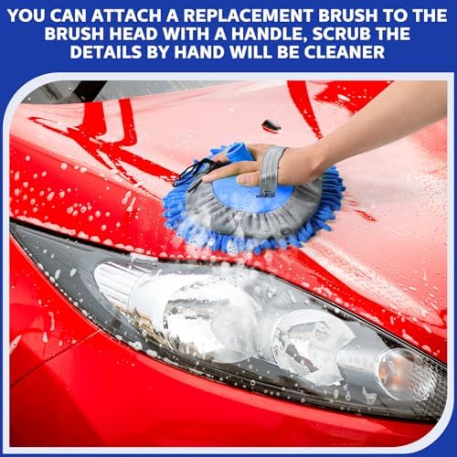 Layhit 5 Pcs Car Wash Mitt Set, Brush Not Included, Royal Blue - Image 5