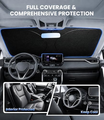 Zanch Windshield Sun Shade for Mercedes Benz GLC300 2016-2024 - Image 5
