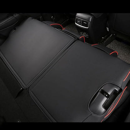 CocheFamilia CRV Seat Covers Custom Fit for Honda CRV 2023 2024 2025 2026 Leather Car Seat Cover Full Set for Trucks SUV,Waterproof Car Seat Cushion,Faux Leather (Black with red Trim) - Image 4
