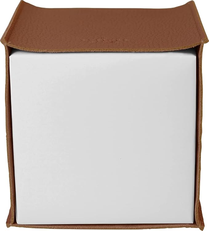 Carrotez Tissue Box Cover, [Refined] Modern PU Leather Square Tissue Box Holder - Decorative Holder/Organizer for Bathroom Vanity Countertop, Night Stands, Office Desk & Car 5"X5"X5" - Camel - Image 7