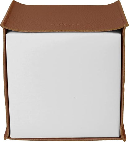Carrotez Tissue Box Cover, [Refined] Modern PU Leather Square Tissue Box Holder - Decorative Holder/Organizer for Bathroom Vanity Countertop, Night Stands, Office Desk & Car 5"X5"X5" - Camel - Image 7