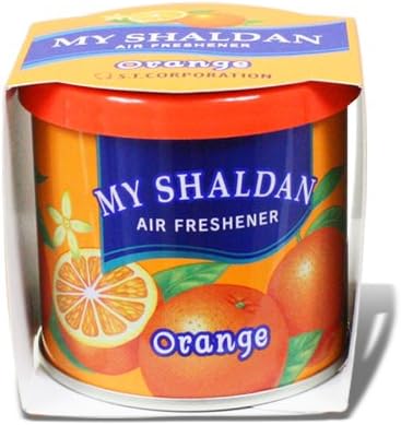 Pack of 6 My Shaldan Japanese Car Cup-Holder Natural Air Freshener Cans (Orange Scented) - Image 2